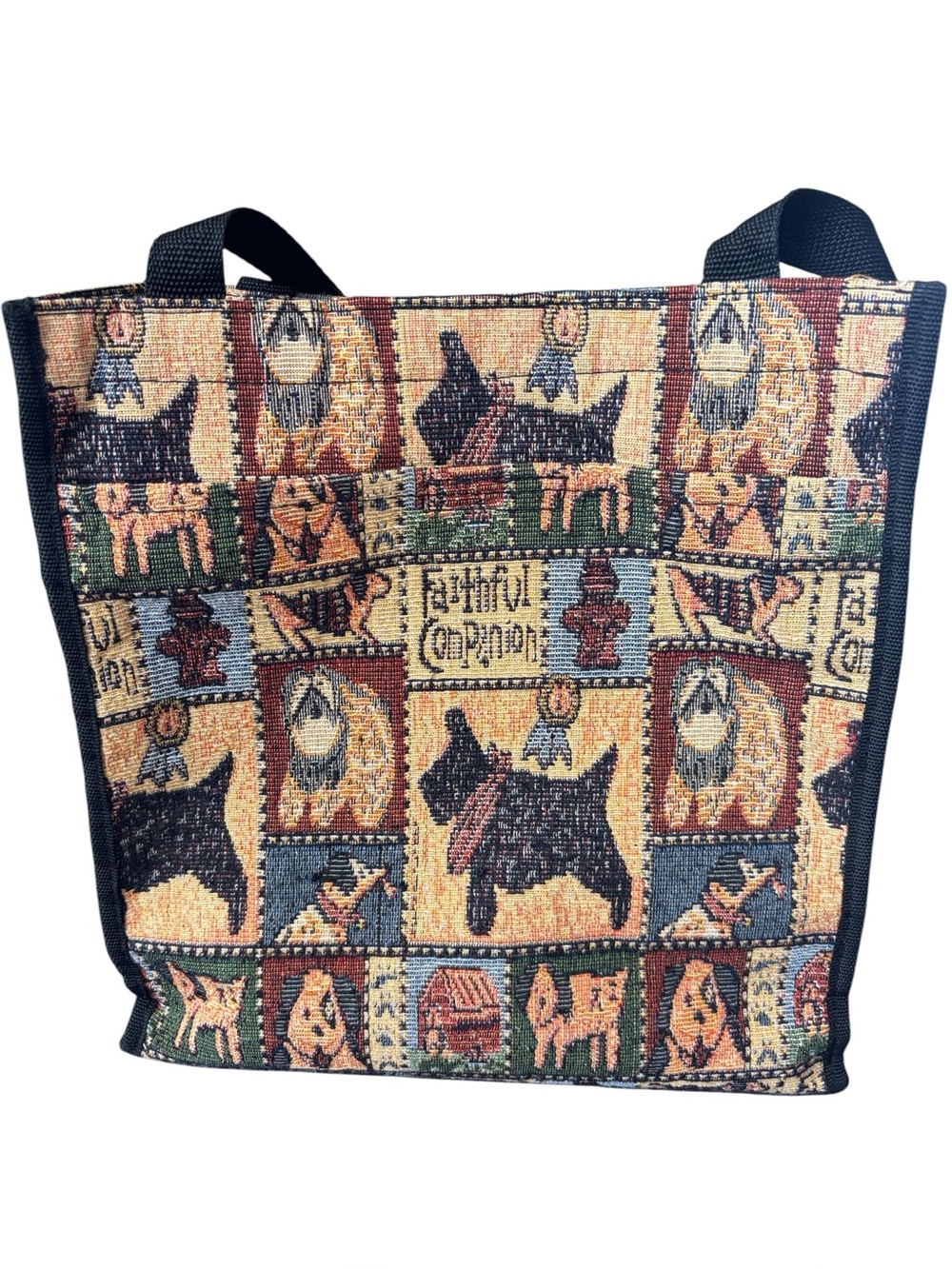 Faithful Companion Dog Lover Tapestry Tote Bag‎